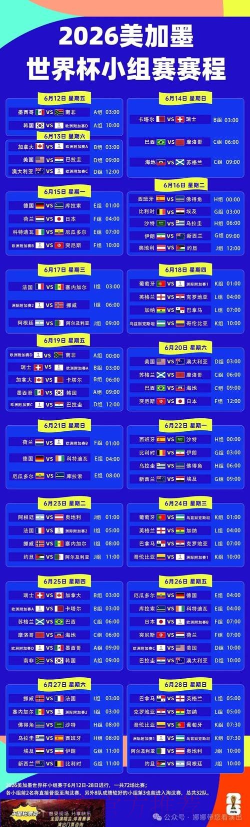 世界杯外围免费热门赛程攻略 世界杯外围免费热门赛程攻略